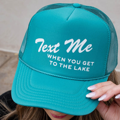 Text Me When You Get to the Lake Hat - J. Cole ShoesHATS BY MADIText Me When You Get to the Lake Hat
