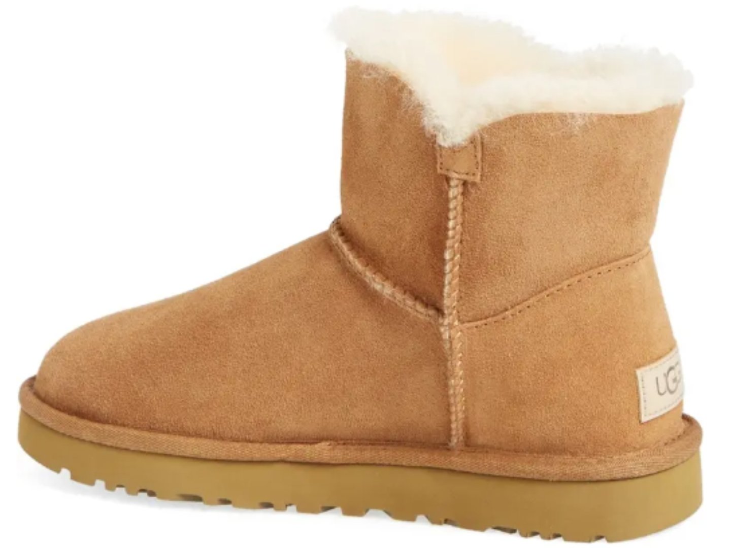 UGG: Mini Bailey Button II in Chestnut - J. Cole Shoes