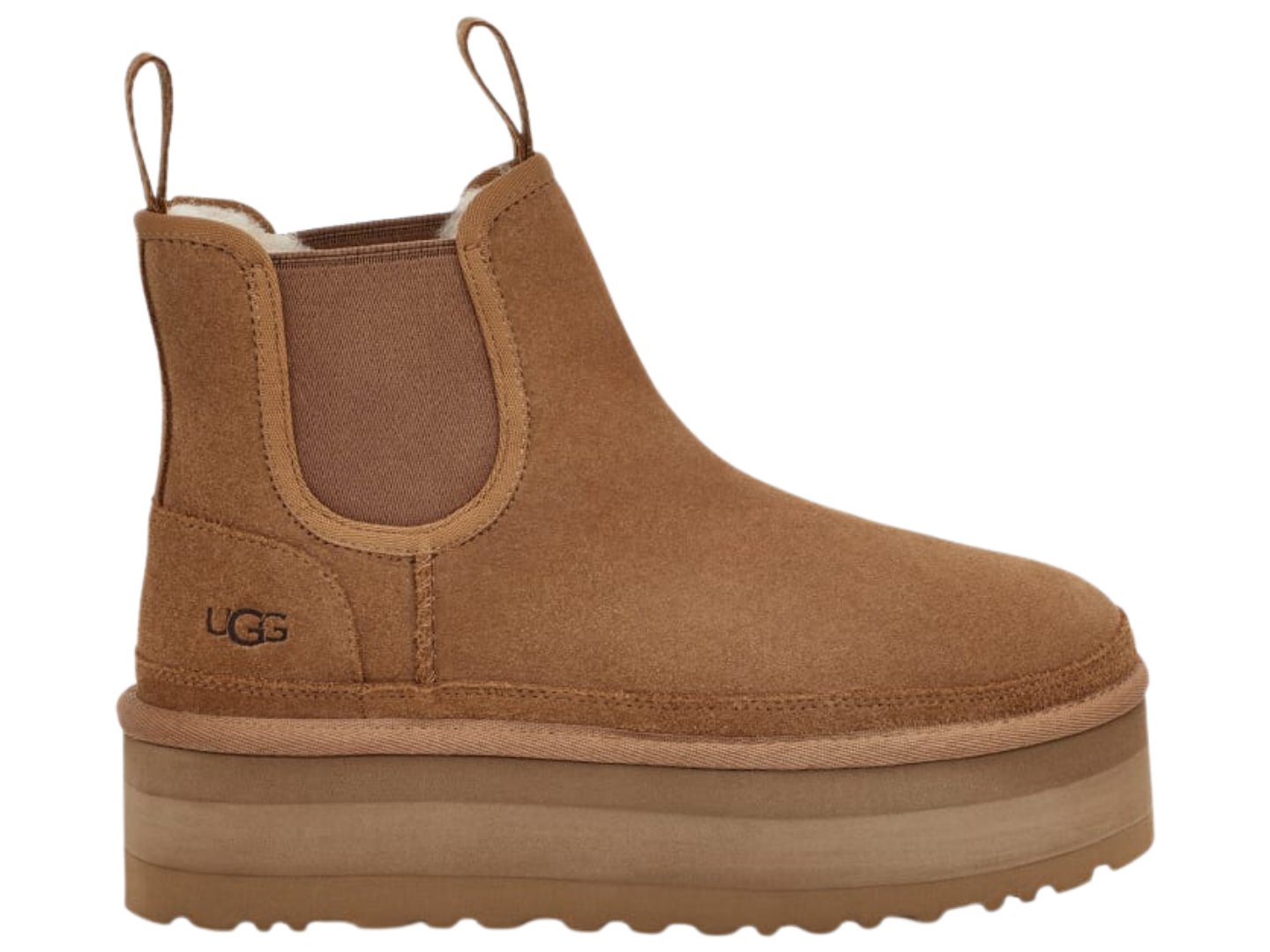 靴 UGG Neumel Platform UGG CHESTNUT NEUMEL PLATFORM STRAP ANKLE BOOTS, KIDS/ GIRLS
