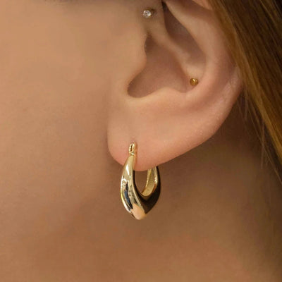 Vault Huggie hoop earrings - J. Cole ShoesLOVODAVault Huggie hoop earrings