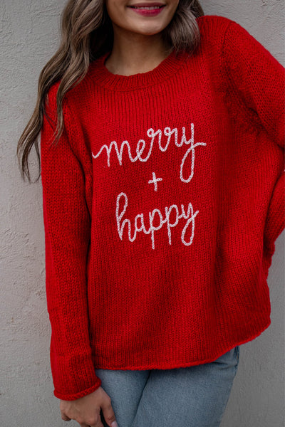 Wooden Ships: Merry & Happy Sweater - J. Cole ShoesWOODEN SHIPSWooden Ships: Merry & Happy Sweater